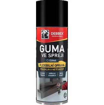 Průmyslové lepidlo DenBraven Guma ve spreji 400 ml aerosolový sprej černá
