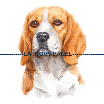 Látkový panel - Pes - PS-81 Velikost: 25x25cm, Materiál: Úplet