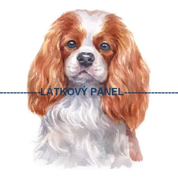 Látkový panel - Pes - PS-101 Velikost: 15x15cm, Materiál: Kočárkovina