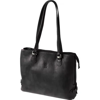 Kabelka Dámská kožená kabelka ITA2517-B černá