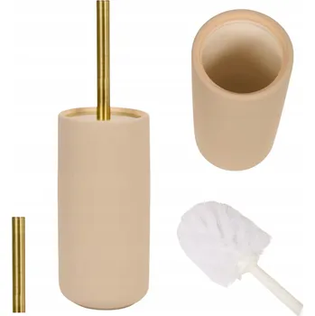 WC štětka LUXUSNÍ BÉŽOVÁ WC ŠTĚTKA S VOLNĚ STOJÍCÍM KERAMICKÝM DRŽÁKEM