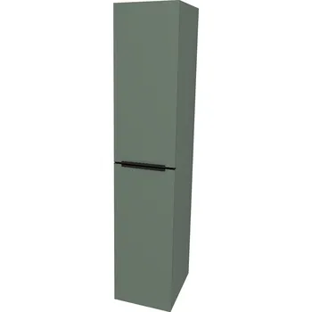 Koupelnový nábytek Mereo Mailo Koupelnová skříňka vysoká 350x1700x385 mm, černé madlo, Multidecor, Zelená Verde, CN594LPBZEV1