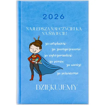 Kalendář Knižkový kalendář 2026 A5 FunnyCase modrý
