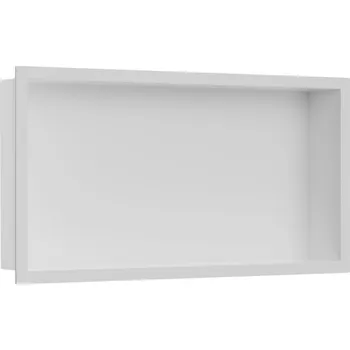 Koupelnový nábytek CERANO - Zápustná polička/nika s okrajem do obkladu - bílá matná - 60x30x10 cm