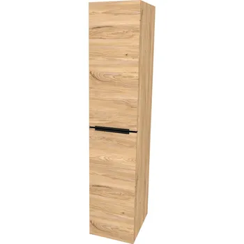 Koupelnový nábytek Mereo Mailo Koupelnová skříňka vysoká 350x1700x385 mm, černé madlo, Multidecor, Jasan horský, CN594LPBJASH