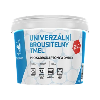 Průmyslové lepidlo DenBraven Univerzální brousitelný tmel 14 kg kbelík bílá