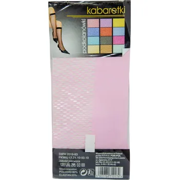 Dámské ponožky Podkolenky kabaretky růžové Nina 20 DEN univerzální