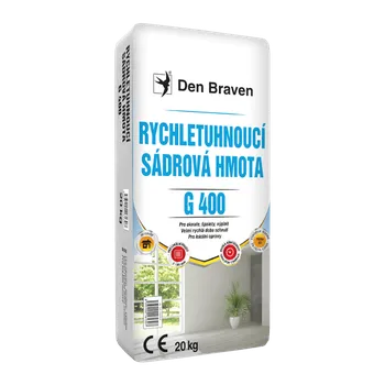 Průmyslové lepidlo DenBraven Rychletuhnoucí sádrová hmota G400 20 kg pytel