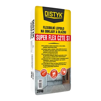 Průmyslové lepidlo DenBraven Flexibilní lepidlo na obklady a dlažbu SUPER FLEX C2TE S1 DISTYK Line 20 kg šedá