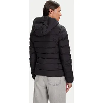 Dámská bunda Tommy Jeans Vatovaná bunda DW0DW21617 Černá Slim Fit XXS