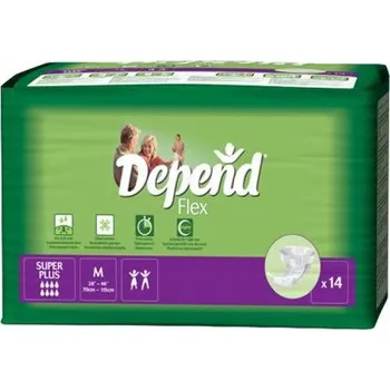 Inkontinenční kalhotky Depend Flex Super Plus inkontinenční zalepovací kalhotky M 14 ks