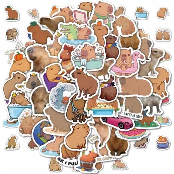 samolepka Samolepky pro děti, sada 60 ks, motivační mix, motiv Kapybara, barevné