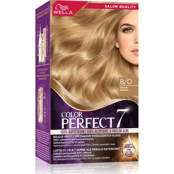 Vlasová kosmetika Wella Color Perfect barva na vlasy odstín 8/0 Light Blonde 1 ks