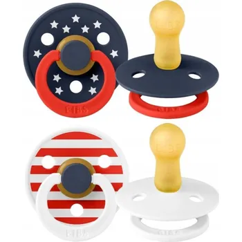 dudlíky Kulatý gumový Dudlík Bibs 0 +