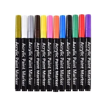 Sada 12 ks akrylových popisovačů na různé povrchy