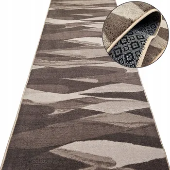 Obraz Běhoun do předsíně AQUA WAVE 04 hnědý měkký protiskluzový 67 cm