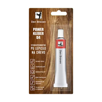 Průmyslové lepidlo DenBraven POWER KLEBER D4 23 ml tuba v blistru krémová