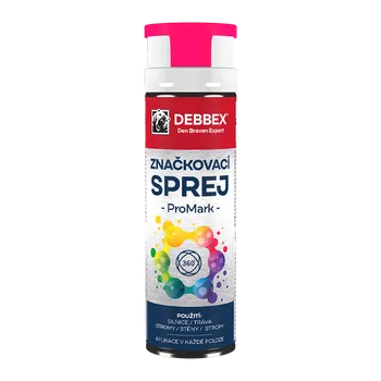 Průmyslové lepidlo DenBraven Značkovací sprej PROMARK 500 ml dóza růžová