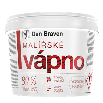 Průmyslové lepidlo DenBraven Malířské vápno 11 kg kbelík bílá - bělost min. 89%