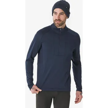 Pánské tričko WEDZE Pánské spodní termotričko se zipem u krku BL Ski 500 2XL MODRÁ