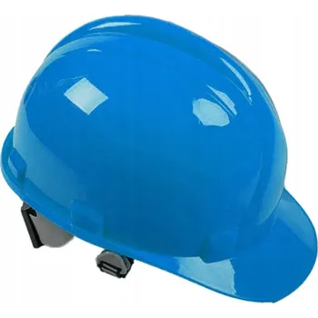 Pracovní přilba OCHRANNÁ PŘILBA STAVEBNÍ HELMA BOZP MODRÁ HDPE 53-62 CM