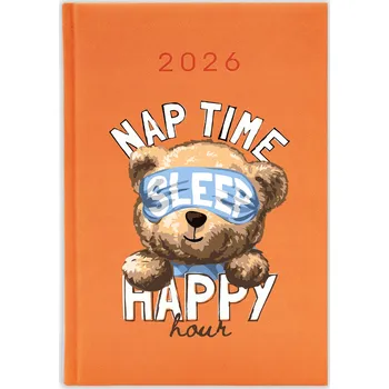 Kalendář Knižkový kalendář 2026 A5 FunnyCase modrý