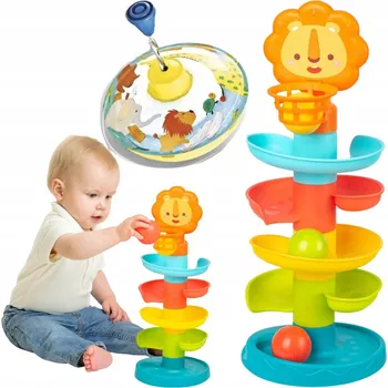 Skluzavka Věž s Míčky pro Batolata Kulodrom Káča hračka od 18 měsíců