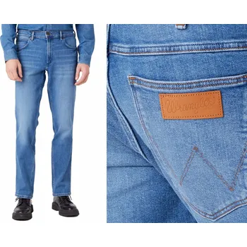 Pánské džíny Wrangler Greensboro pánské džíny rovného střihu velikost 38/36