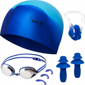 Plavecký Set Brýle na Plavání do Bazénu + Čepice + Špunty do Uší
