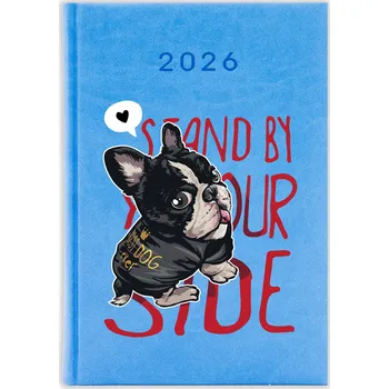 Kalendář Knižkový kalendář 2026 A5 FunnyCase modrý