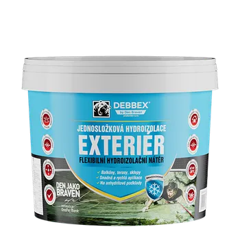 Průmyslové lepidlo DenBraven Jednosložková hydroizolace EXTERIÉR 13 kg kbelík modrá