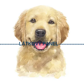 Látkový panel - Pes - PS-76 Velikost: 20x20cm, Materiál: Kočárkovina