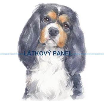 Látkový panel - Pes - PS-98 Velikost: 15x15cm, Materiál: Kočárkovina