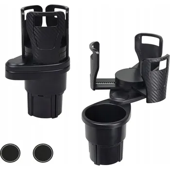 Držák do auta Držák do auta na nápoje, otočný o 360°, nastavitelný + 2× podložka