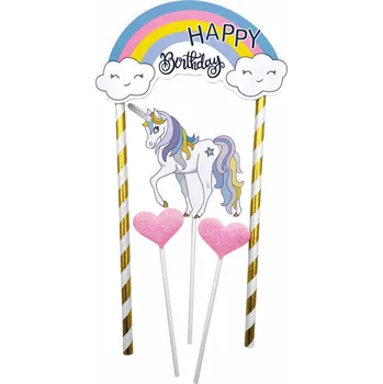 Party dekorace Alvarak Zapichovací dekorace Jednorožec