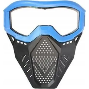 Karnevalová maska MODRÁ BOJOVÁ OCHRANNÁ MASKA NA BITVY