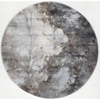 Koberec Spoltex kusový koberec Universe - kruh 841-86 Dk. Grey-beige rozměr 160 cm (průměr)
