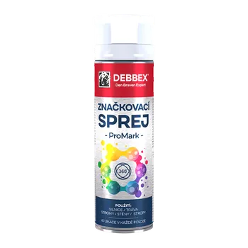Průmyslové lepidlo DenBraven Značkovací sprej PROMARK 500 ml dóza bílá