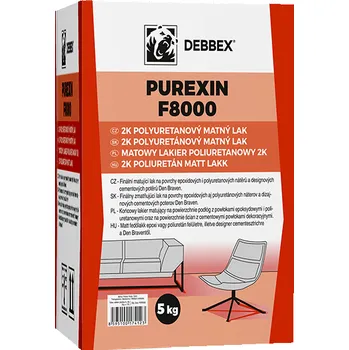 Průmyslové lepidlo DenBraven PUREXIN F8000 5 kg kelímek transparentní