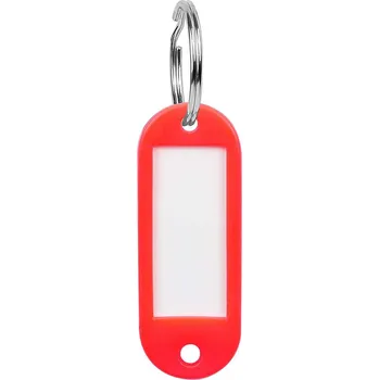 Rozlišovač klíče Richter Czech Visačka jmenovka na klíče s kroužkem RJ.58.ovál 58x22mm červená (balení 50 ks)