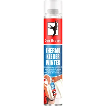 Průmyslové lepidlo DenBraven THERMO KLEBER WINTER 750 ml pistolová dóza žlutá
