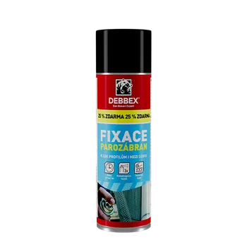 Průmyslové lepidlo DenBraven Fixace parozábran 400 ml aerosolový sprej 400 + 100 ml bílá