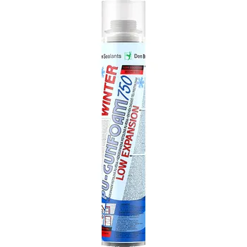 Průmyslové lepidlo DenBraven Nízkoexpanzní pěna WINTER 750 ml pistolová dóza zelená