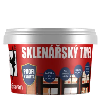 Průmyslové lepidlo DenBraven Sklenářský tmel 5 kg kbelík béžová