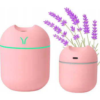 Zvlhčovač vzduchu Zvlhčovač Vzduchu Difuzér Pro Esenciální Oleje Ultrazvukový Růžový