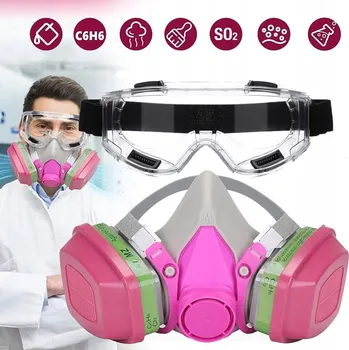 IP kamera Protiprachová a protiplynová maska, Dvojitý filtrační systém, Omyvatelná