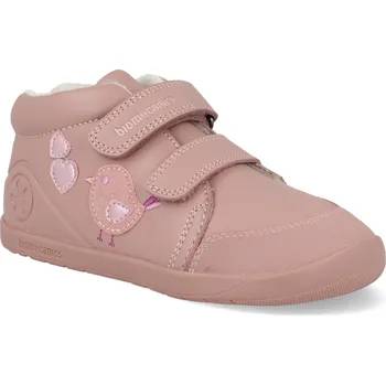 Dívčí zimní obuv Barefoot dětské zimní boty Biomecanics - Sauvage Kiss růžové Velikost: 26
