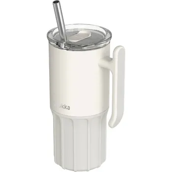 Termohrnek Quokka Nerezový termohrnek s brčkem Umi Ivory 720 ml
