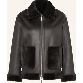 Dámský kabát Marella Dámská Oboustranná Bunda S Umělou Kožešinou, tmavě...