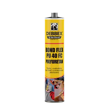 Průmyslové lepidlo DenBraven BOND FLEX PU 40 FC polyuretan 300 ml kartuše šedá